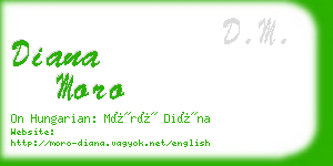 diana moro business card